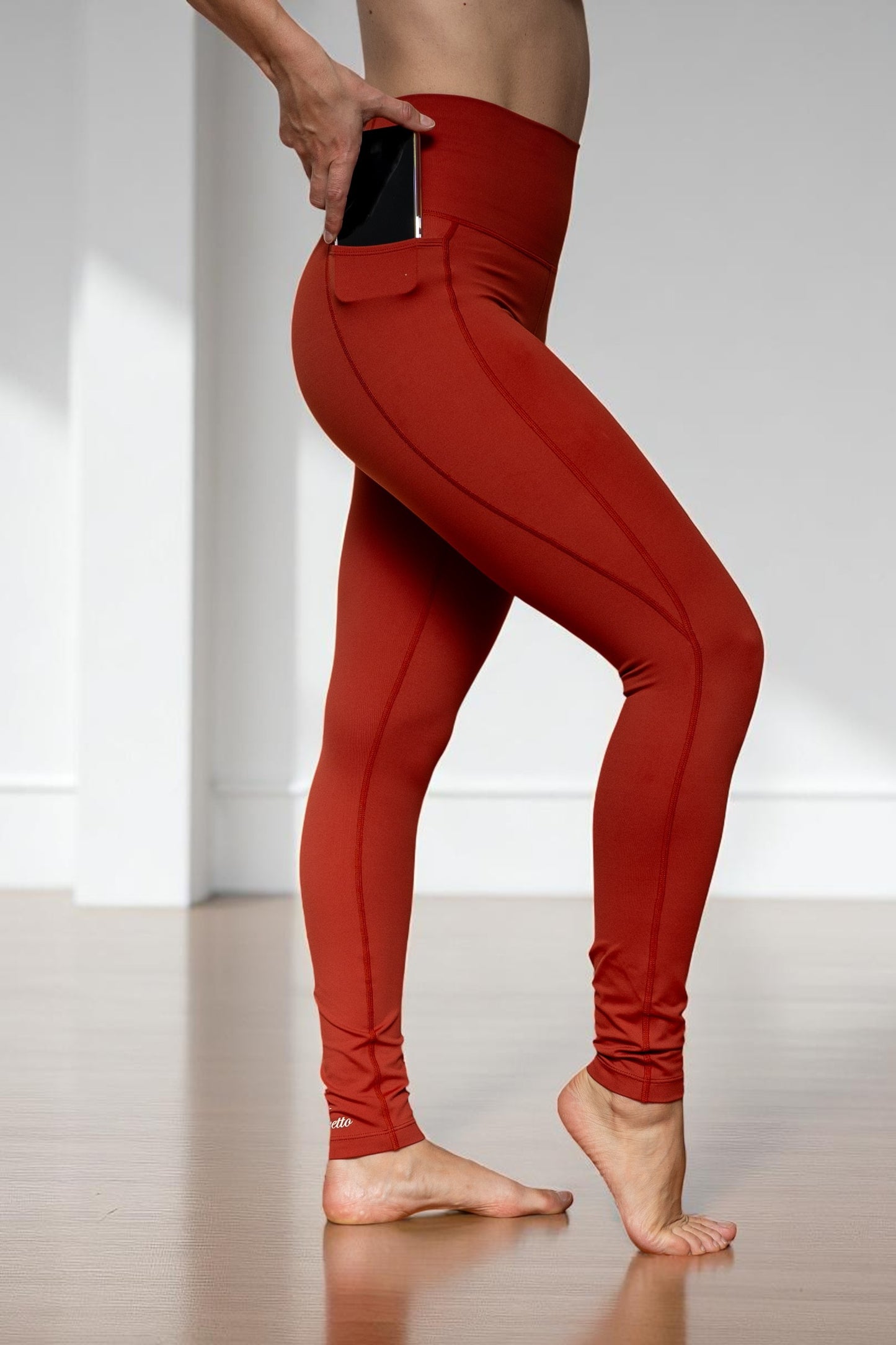 LUXE Pocket Legging - Terracotta